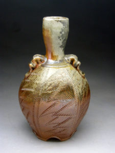 Hexagonal Vase by Jeff Brown - Potter Gallery