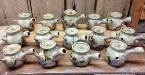 Wood fired tea pots  - Studio Gallery