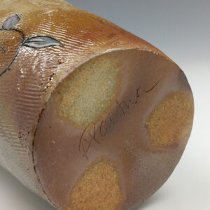 Woodfired Handbuilt  Vase with Estonian Motif - Image 8