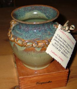 Family Chain Vase Antique Blue  - Studio Gallery