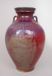 Owens Travis Large Peachbloom Vase  - Studio Gallery