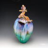 Bird on Flower Pot by Seagrove Art Pottery - Image 4